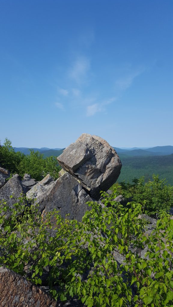 What is an erratic, a big boulder, maine, maiine hikes, acadia national park